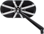 ARLEN NESS 10 Gauge Mirror - Black - Right Caged Series Mirror - Team Dream Rides