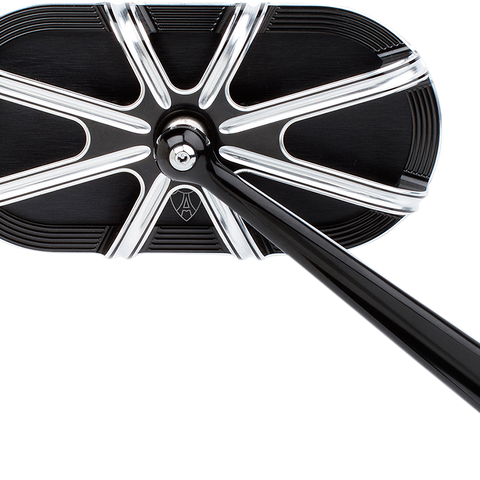 ARLEN NESS 10 Gauge Mirror - Black - Right Caged Series Mirror - Team Dream Rides