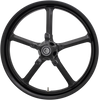 COASTAL MOTO Front Wheel - Rockstar - Black - 21 x 3.25 - With ABS - FL Rockstar Moto Forged Aluminum Wheel - Team Dream Rides