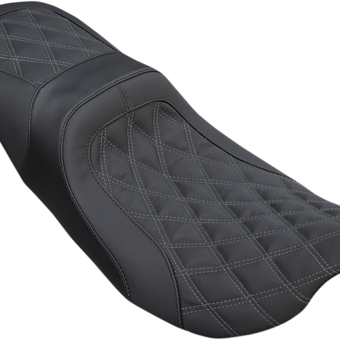DANNY GRAY Weekday 2Up Seat - XL - Diamond Stitch - FL '08+ Weekday™ 2-Up XL Seat — Diamond - Team Dream Rides