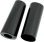 DRAG SPECIALTIES Fork Slider Covers - Gloss Black - Smooth - Extended +2" (8.5") Fork Slider Covers — Smooth - Team Dream Rides