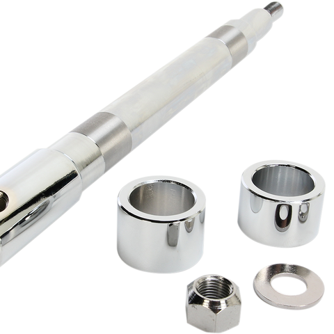 DRAG SPECIALTIES Axle - Front - Chrome - 00-07 FLT Chrome Axle Kit - Team Dream Rides