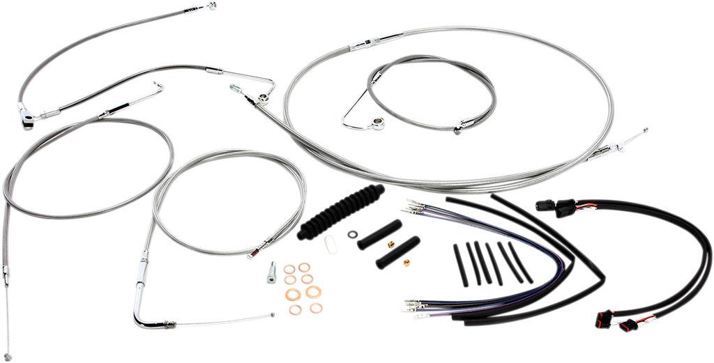 MAGNUM Stainless Steel XR Control Cable Kit XR Handlebar Installation Kit - Team Dream Rides