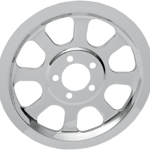 DRAG SPECIALTIES Rear Pulley Insert - ST '00-'05 Chrome Outer Rear Pulley Insert - Team Dream Rides