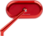 ARLEN NESS Oval Mirror - Red - Left Mirror - Team Dream Rides