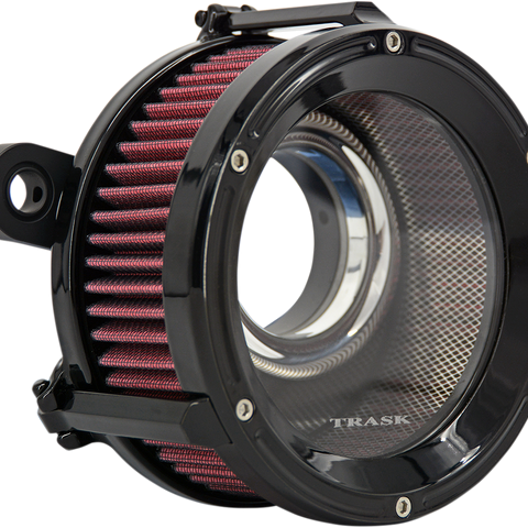 TRASK Air Cleaner Assault Throttle By Wire Black Assault Charge High-Flow Air Cleaner - Team Dream Rides