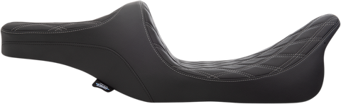 DRAG SPECIALTIES SEATS Predator III 2- Up Seat - Double Diamond - Silver Predator III Seat - Team Dream Rides