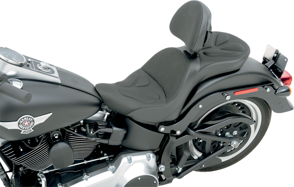 SADDLEMEN Explorer G-Tech Seat - Backrest - FLSTF '07-'17 Explorer G-Tech Seat - Backrest - FLSTF '07-'17 - Team Dream Rides