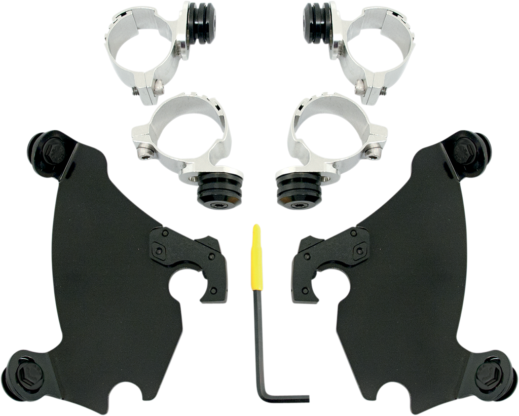 MEMPHIS SHADES HD Gauntlet Mounting Kit - Black - XL Gauntlet Fairing Trigger-Lock Hardware Kit - Team Dream Rides