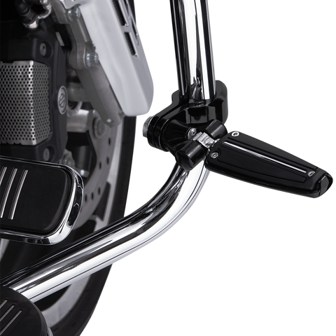 CIRO Pinless Clevis Clamp - Black Engine Guard Highway Peg Hingeless Mounting Clamp Kit - Team Dream Rides