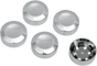DRAG SPECIALTIES Rear Pulley Bolt Cover - Chrome Rear Pulley Bolt Covers - Team Dream Rides