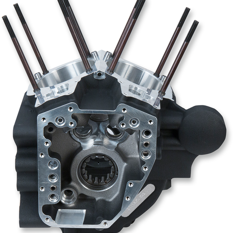 S&S CYCLE Crankcase - Black Dyna Engine Case - Team Dream Rides