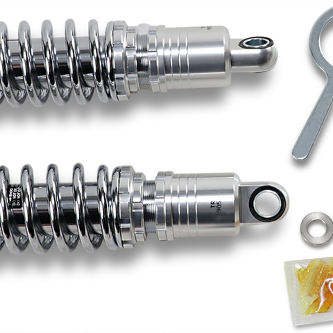 DRAG SHOCKS Premium Ride-Height Adjustable Shocks - Chrome - Standard - 11.5