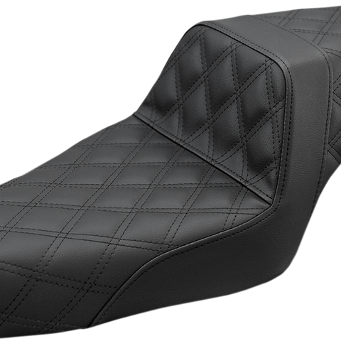 SADDLEMEN Step Up Seat - Lattice Stitched - Black - XL Step Up Seat — Lattice Stitched - Team Dream Rides