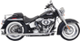 BASSANI XHAUST Fishtail Exhaust - 30" - Softail Fishtail True Dual Exhaust System — without Baffles - Team Dream Rides