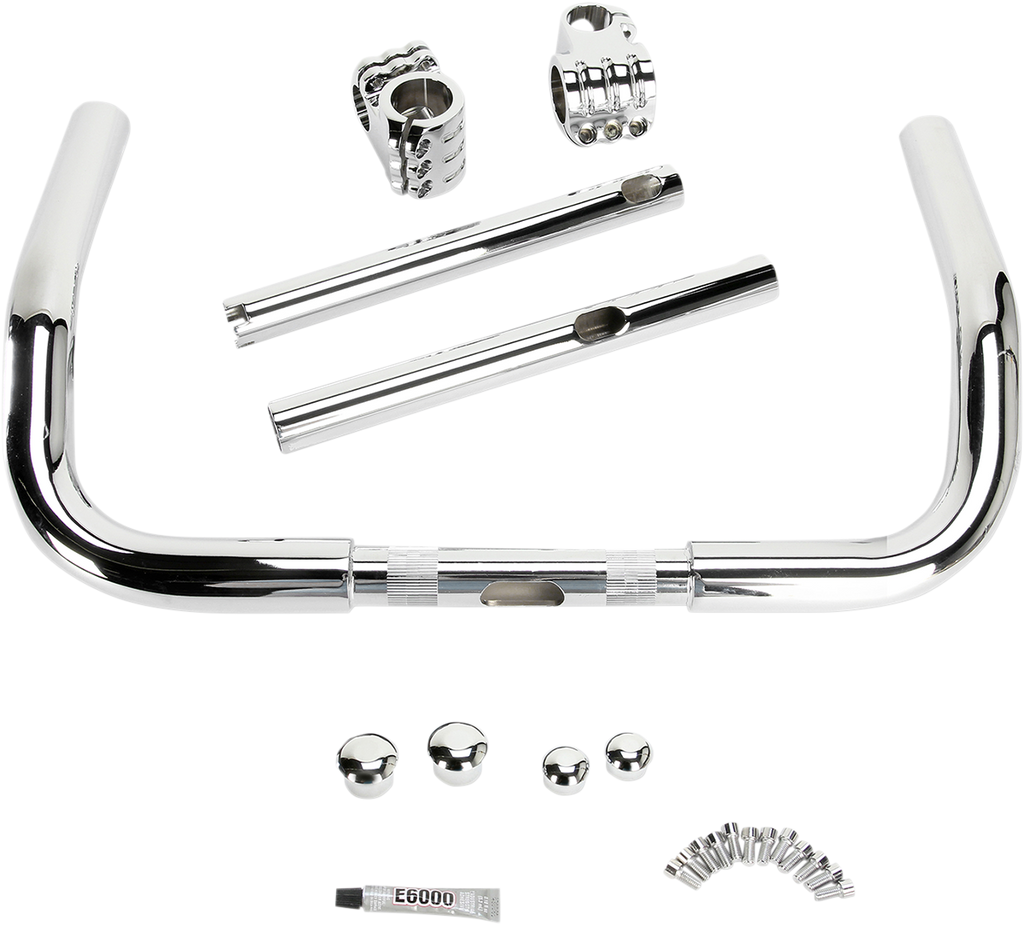 KLOCK WERKS Chrome 10" Klip Hanger Handlebar Klip Hanger Handlebar - Team Dream Rides