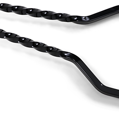 CYCLE VISIONS Twisted Sticks Sissy Bar - Black - 18