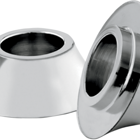 RC COMPONENTS Wheel Spacer - Front - Chrome - 00-07 FLH Tapered Front Axle Spacer - Team Dream Rides