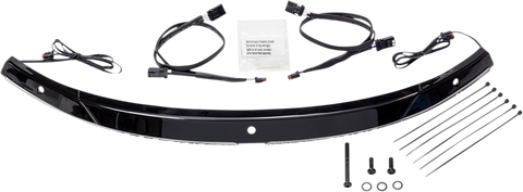 CIRO Windshield Trim - Black - FL 14+ Steel Windshield Trim — LED Accent Lights - Team Dream Rides