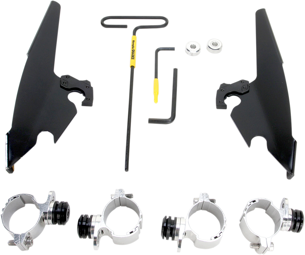 MEMPHIS SHADES HD Batwing - Mounting Kit - Black - XL12C Batwing Fairing Trigger-Lock Mounting Kit - Team Dream Rides