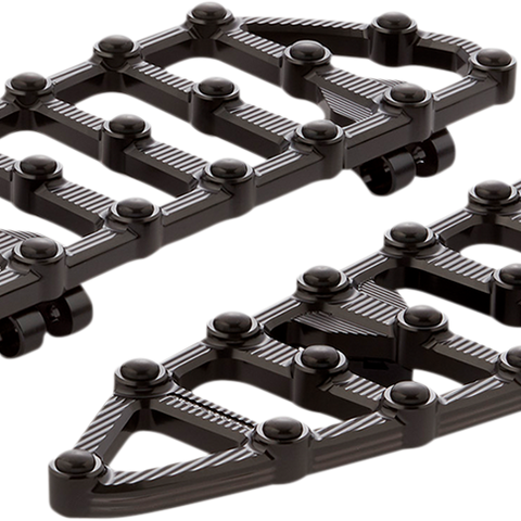 ARLEN NESS MX Driver Floorboards - Black MX Billet Floorboards - Team Dream Rides