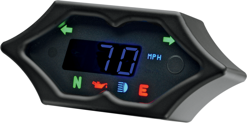 DAKOTA DIGITAL 5000 Series Spike Speedometer - Black - 2" H x 4.5" W 5000 Series Handlebar-Mounted Digital Speedometer - Team Dream Rides