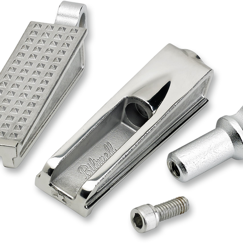 BILTWELL Sanderson Foorpegs - Polished Sanderson Footpegs - Team Dream Rides