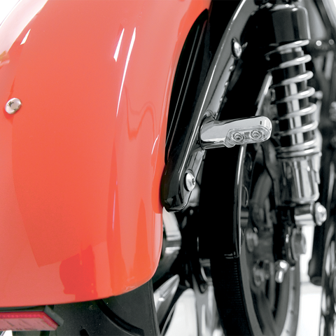 ARLEN NESS Accessory Marker Lights - Amber/Rear - Chrome Bolt-On Turn Signals with Power LEDs — Rear - Team Dream Rides