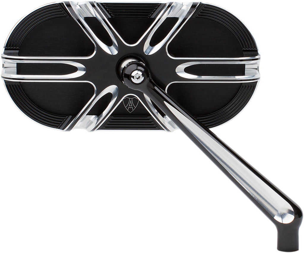 ARLEN NESS Deep Cut Mirror - Black - Right Caged Series Mirror - Team Dream Rides