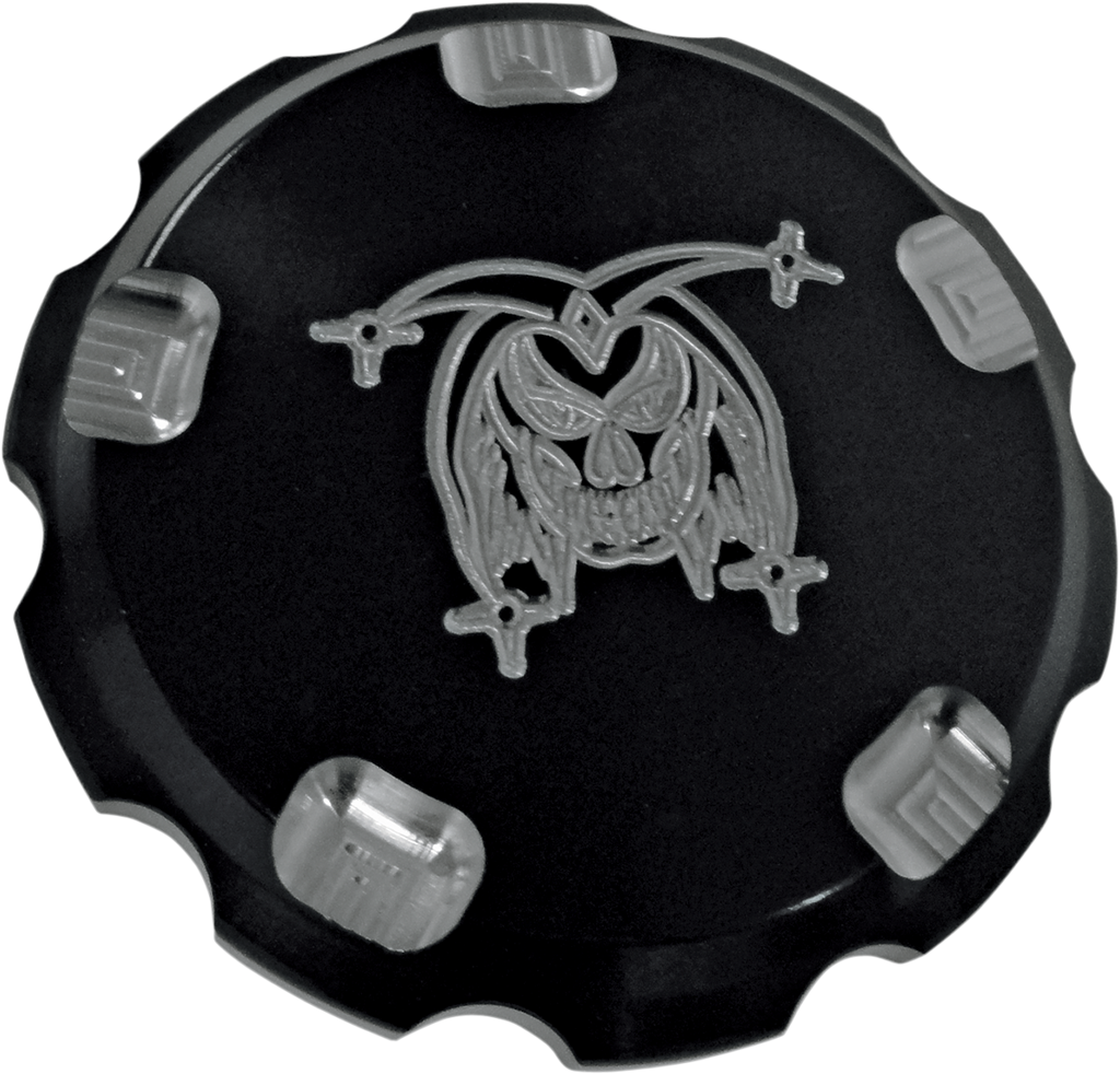 JOKER MACHINE Gas Cap - Black - Serrated - Joker Gas Cap — Joker™ - Team Dream Rides