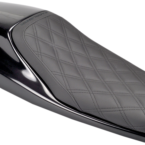 SADDLEMEN Lattice Stitched Vintage Seat Vintage Solo Seat - Team Dream Rides