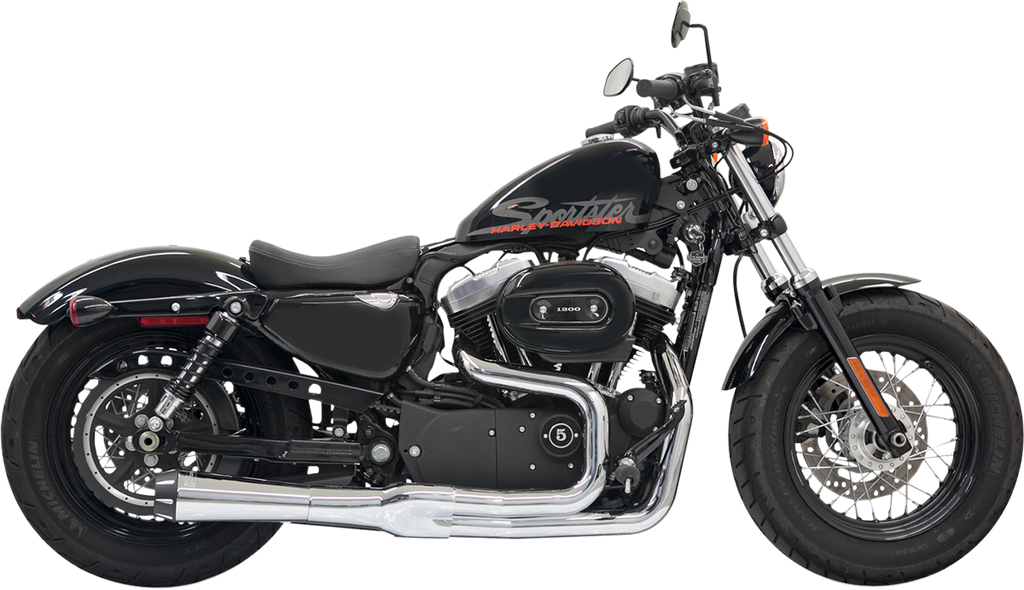 BASSANI XHAUST Mega Power Exhaust - Chrome Road Rage II Mega Power 2:1 System - Team Dream Rides