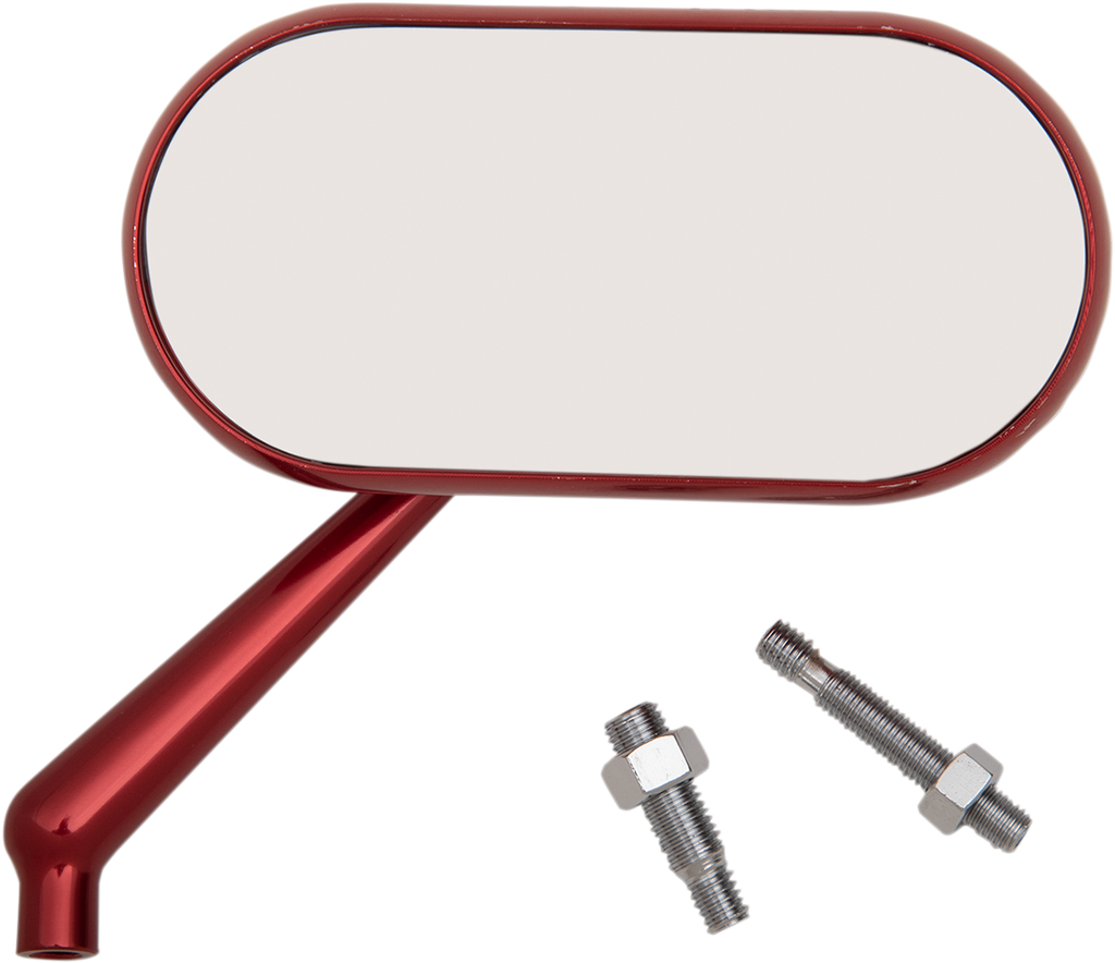 ARLEN NESS Oval Mirror - Red - Right Mirror - Team Dream Rides