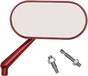 ARLEN NESS Oval Mirror - Red - Right Mirror - Team Dream Rides