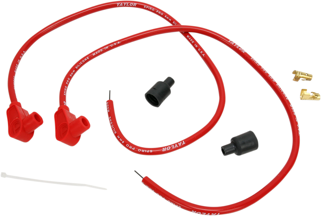 SUMAX Universal Spark Plug Wire Kit - 90 degree - Red Universal Spark Plug Wire Kit - Team Dream Rides