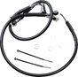DRAG SPECIALTIES Front Brake Line - XL - Black +4" Extended Length Brake Line - Team Dream Rides