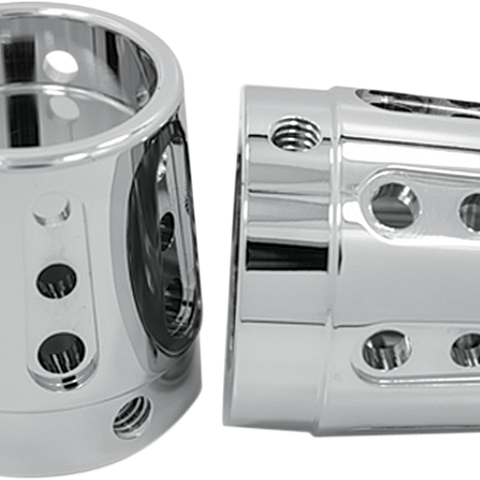 AVON GRIPS Axle Cap - Chrome - Gatlin - Large/Small Front Axle Nut Cover - Team Dream Rides