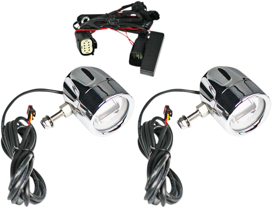 CUSTOM DYNAMICS LED Fog Light - SS8 - Chrome ProBEAM® LED Halo Fog Lamps - Team Dream Rides