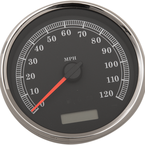 DRAG SPECIALTIES Electronic Speedometer - Black - 120 MPH 5