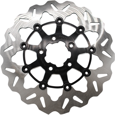 GALFER Wave® Rotor - Black Carrier - Front Wave® Brake Rotor - Team Dream Rides