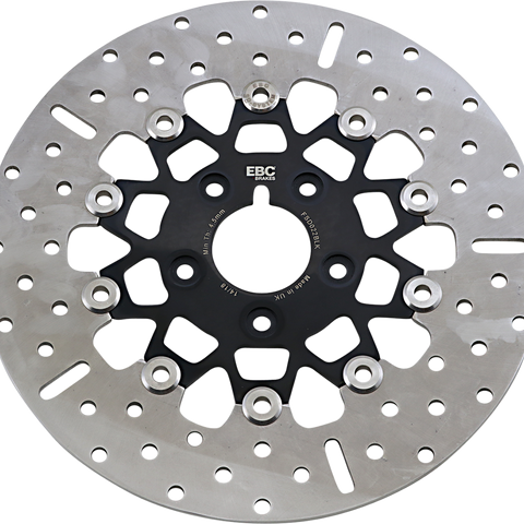 EBC Brake Rotor - Black Carrier - FSD022BLK FSD Series Stainless Steel Front Brake Rotor for Big Twins - Team Dream Rides