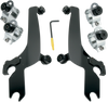 MEMPHIS SHADES HD Sportshield Trigger-Lock Mounting Kit - Black - Wide Sportshield Trigger-Lock Complete Mount Kit - Team Dream Rides