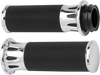 ARLEN NESS Chrome Deep Cut Grips for Cable Fusion Deep Cut Grips - Team Dream Rides
