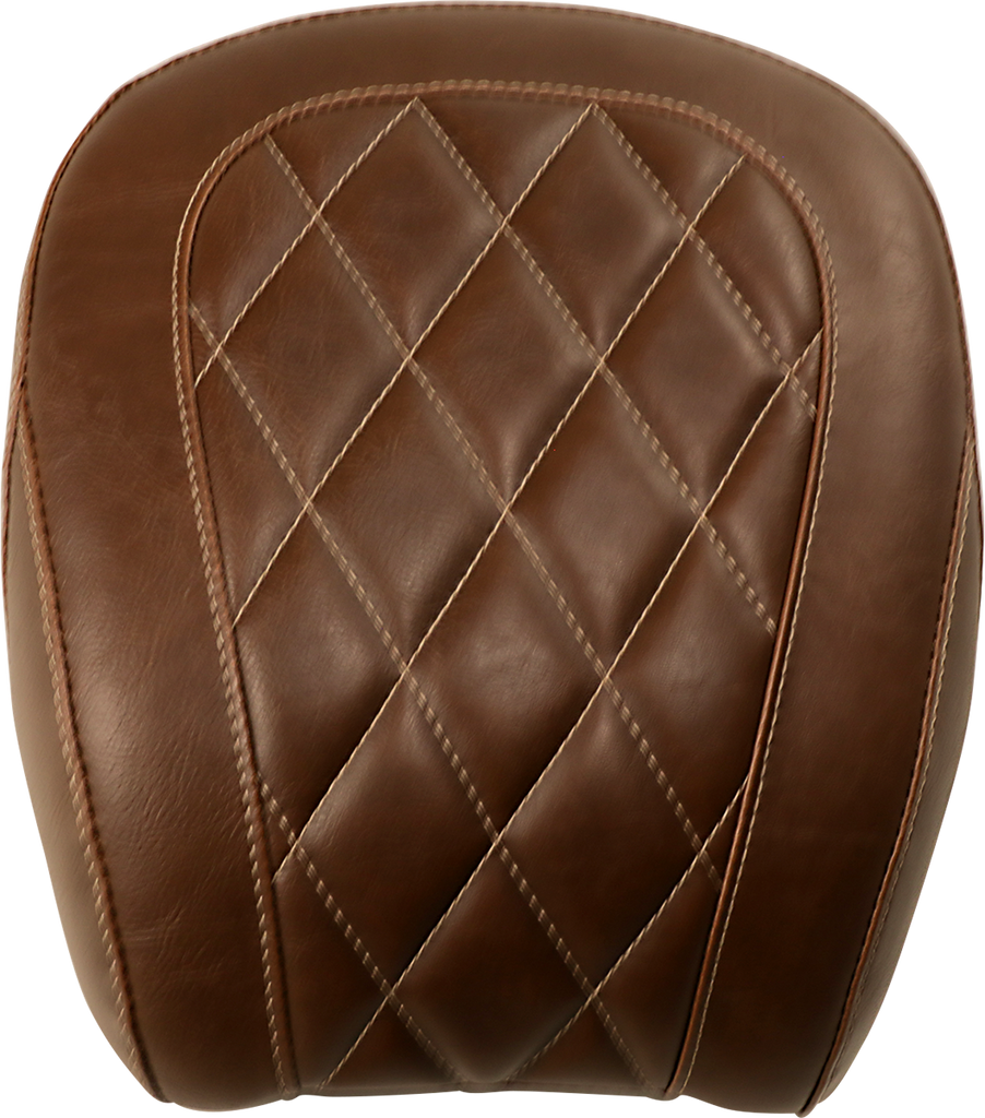 MUSTANG Passenger Seat  - Diamond - Brown - FLHC/S Wide Tripper™ Rear Seat - Team Dream Rides