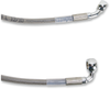 DRAG SPECIALTIES Brake Line - Front - 6" - Stainless Steel Extended Length Stainless Steel Brake Line Kit - Team Dream Rides