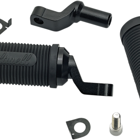 BILTWELL Norman Step Foot Pegs - Black Norman Footpegs - Team Dream Rides
