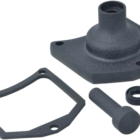 DRAG SPECIALTIES Solenoid End Cover - Starter Button - Black Wrinkle Solenoid End Cover/Starter Buttons - Team Dream Rides