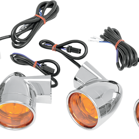 DRAG SPECIALTIES Bullet Turn Signal Lights FLT Bullet-Style DOT-Compliant Turn Signal Kit - Team Dream Rides