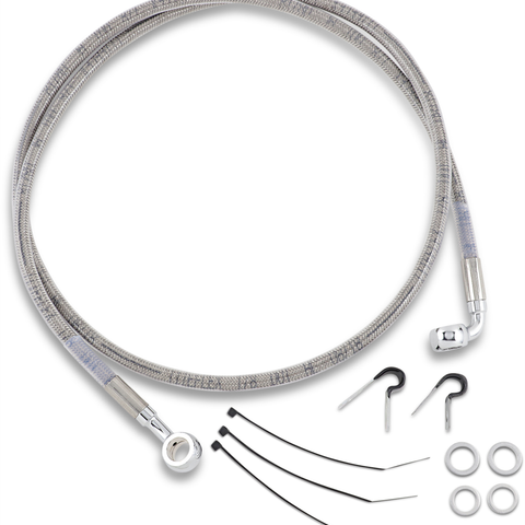DRAG SPECIALTIES Brake Line - Front Stainless Steel Brake Line Kit - Team Dream Rides