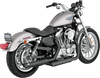 VANCE & HINES Twin Slash Mufflers - Black 3" Round Twin Slash Slip-On Mufflers - Team Dream Rides